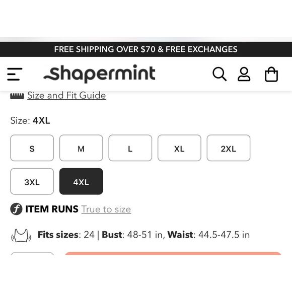 2 Shapermint Essentials Cami Tops 4XL Blue And Black Scoop Neck Never Worn - Picture 9 of 10